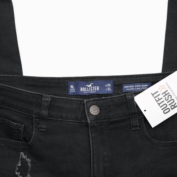 Hollister Black Distressed Skinny Jeans – Women’s Size (Excellent Condition) - Picture 7 of 8